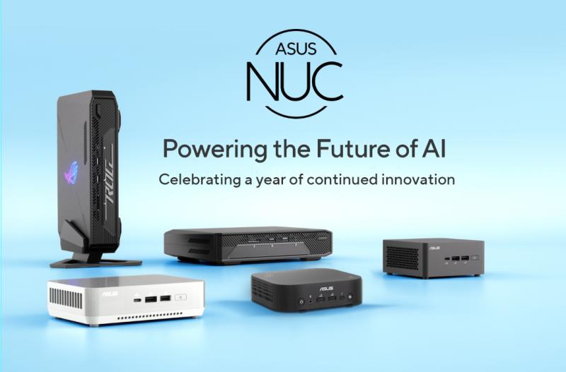 ASUS анонсувала новий AI NUC, що працює на базі процесорів Intel Core Ultra Series 2.